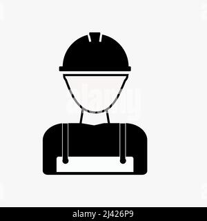 Abstract vector icon on white, illustrations isolated for graphic and web design. Perfect black pictogram illustration on a white background. Stock Vector