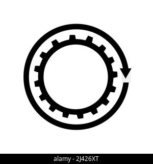 Abstract vector icon on white, illustrations isolated for graphic and web design. Perfect black pictogram illustration on a white background. Stock Vector