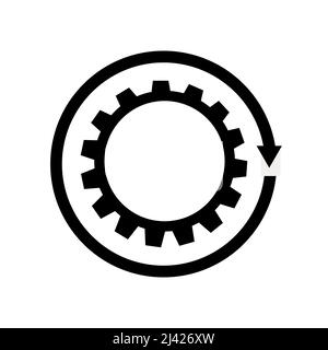 Abstract vector icon on white, illustrations isolated for graphic and web design. Perfect black pictogram illustration on a white background. Stock Vector