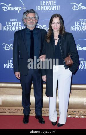 Paolo Genovese and wife Rizzo Federica attend the red carpet of the Disney  series Le fate ignoranti at Teatro dell'Opera di Roma. (Photo by Mario  Cartelli / SOPA Images/Sipa USA Stock Photo 