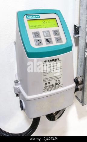 Industrial automation controls electromagnetic flowmeter Stock Photo