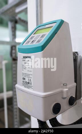 Industrial automation controls electromagnetic flowmeter Stock Photo