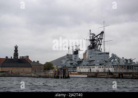 Fregatten Peder Skrams Venner, The Frigate Peder Skram is a decommissioned Danish Royal Navy ship, perserved and open to the public at Copenhagen Harb Stock Photo