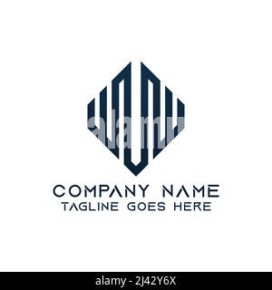 WW Monogram logo letter with triangle shield shape style design ...
