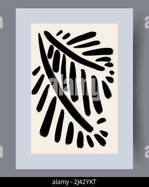 Printable wall art vector poster set. Stock Vector