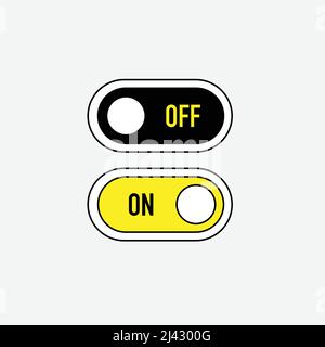 Black outline buttons design Stock Vector