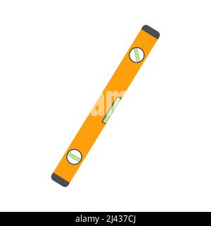 Level. Working tool Illustration in flat style. Eps 10 Stock Vector