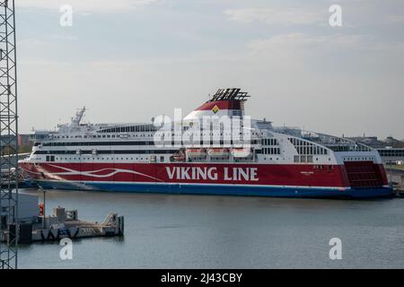 MS Viking XPRS is a fast cruiseferry owned by the Finland-based Viking Line and operated on their service between Helsinki, Finland and Tallinn, Eston Stock Photo