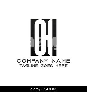 Letter OH logo design template. This logo is very suitable for any kind of business or industry that is engaged in any field. Stock Vector