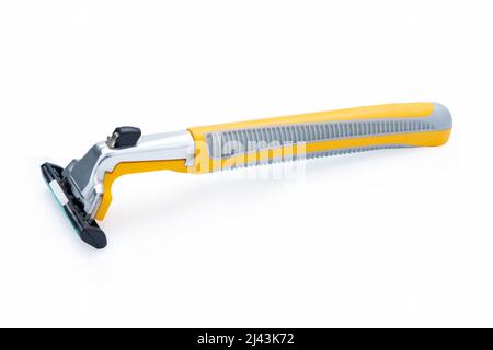 Razor isolated on white background with clipping path. Stock Photo