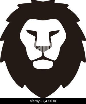 Lion, Cat breed face cartoon flat icon design, vector illustration Stock Vector