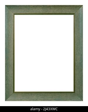 Green frame isolated on the white background vintage style Stock Photo