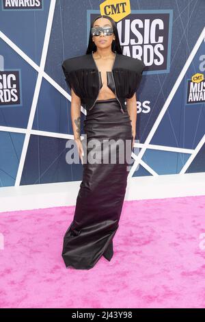 Nashville, USA. 11th Apr, 2022. Monica attends the 2022 CMT Music Awards at Nashville Municipal Auditorium on April 11, 2022 in Nashville, Tennessee. Photo: Ed/imageSPACE/Sipa USA Credit: Sipa USA/Alamy Live News Stock Photo