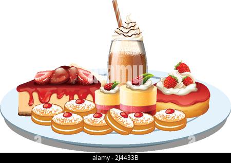 Baking items and sweets Stock Vector by ©lechernina 89519334