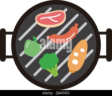 Barbecue party flyer, vector illustration, vector illustration Stock Vector