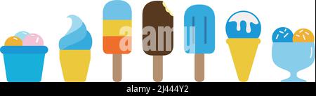 Ice cream food icon design vector illustration Stock Vector