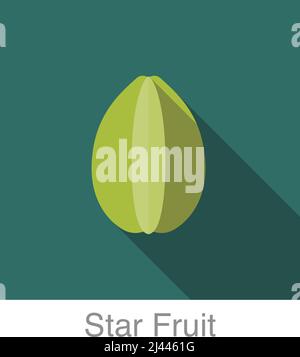 Fruit and vegetable star fruit icon Stock Vector Image & Art - Alamy
