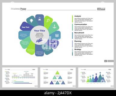 Infographic design set can be used for workflow layout, diagram, annual report, presentation, web design. Business and management concept with process Stock Vector