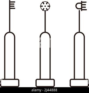 Electronic toothbrush icon, vector illustration Stock Vector