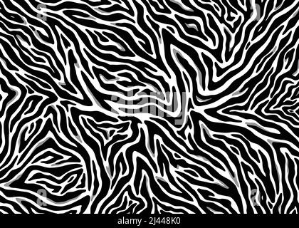 Zebra pattern animal print. Digital illustration background Stock Vector