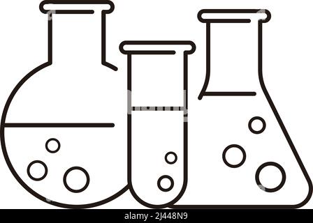 Lab flask icon. vector Stock Vector