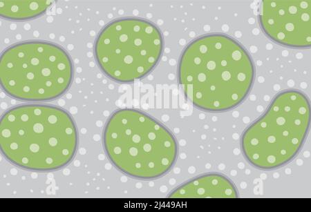 The Coronavirus under electron microscopes Stock Vector