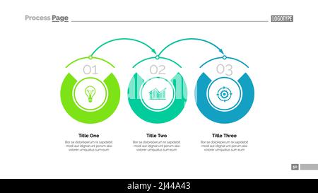 Business timeline slide template. Business data. Graph, diagram, design. Creative concept for infographic, project. Can be used for topics like busine Stock Vector