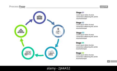 Process Chart Slide Template Stock Vector Image & Art - Alamy