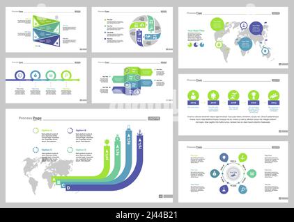 Infographic design set can be used for workflow layout, diagram, annual report, presentation, web design. Business and logistics concept with process Stock Vector