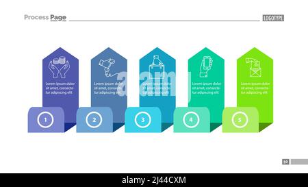 Five Step Chart Slide Template Stock Vector Image & Art - Alamy