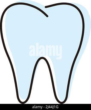 Tooth flat icon, vector illustration Stock Vector