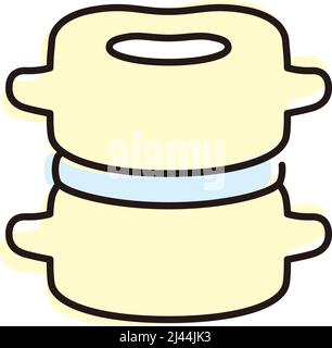 Human spine icon, vector illustration Stock Vector