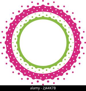 Abstract Halftone Circle Polka Design Element vector illustration Stock Vector