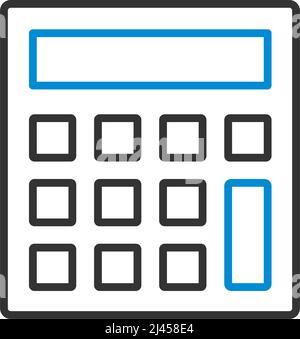 Statistical Calculator Icon. Editable Bold Outline With Color Fill Design. Vector Illustration. Stock Vector