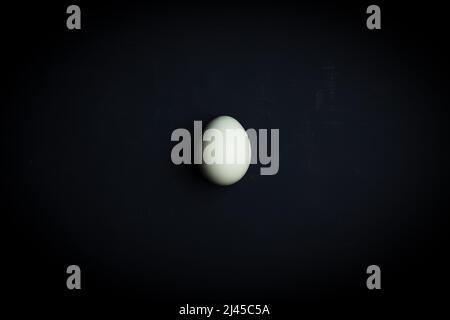 Fresh multicolored raw eggs Stock Photo