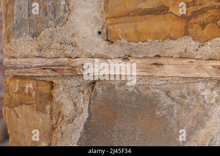 Stone masonry wall texture backgound. close up Stock Photo