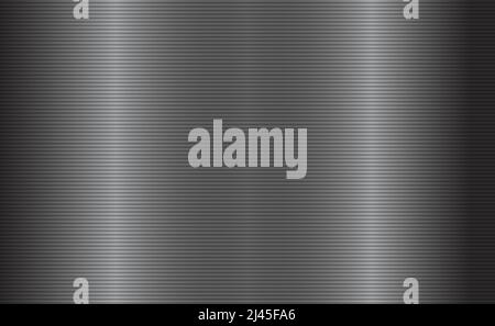 Abstract striped lined horizontal glowing background. Scan screen. Technological blue futuristic card with stripes. Vector illustration Stock Vector