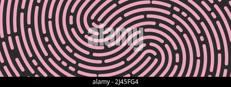 Fingerprint background, print, identification banner. Vector illustration Stock Vector