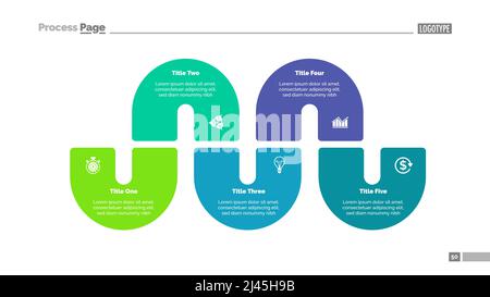 Step Diagram with Five Elements Slide Stock Vector Image & Art - Alamy