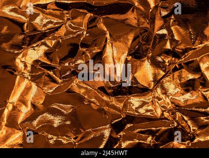Abstract texture pattern metallic paper using as a background or wallpaper. Metal aluminum foil shiny and reflector. High quality photo Stock Photo