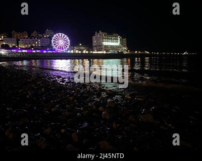 Llandudno Night Life Stock Photo