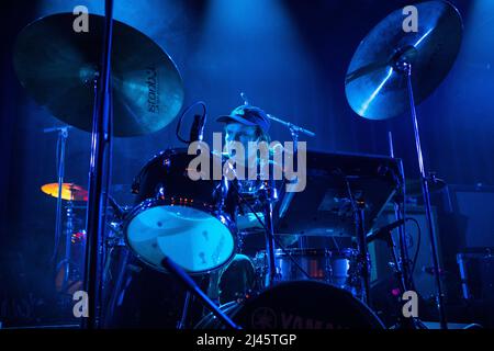 Oslo, Norway. 10th, April 2022. The English band PVA performs a live ...