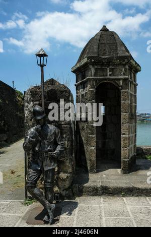 Fort Santiago in Intramuros, Manila, Philippines. The defense fortress is located in Intramuros, the walled city of Manila. Stock Photo