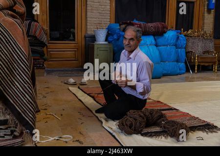Carpet and model Stock Photo