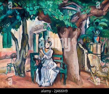 Othon Friesz, painting in oil on canvas, The Lady on the Terrace, 1914 Stock Photo