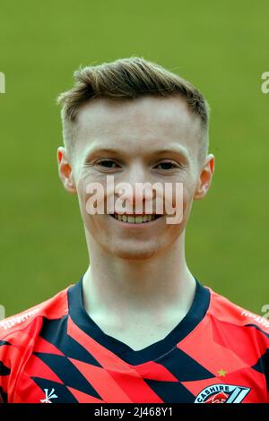 George Bell of Lancashire Cricket Club at Lancashire Cricket Media Day at  Old Trafford, Manchester, United Kingdom. 31st Mar, 2023. (Photo by Conor  Molloy/News Images) in Manchester, United Kingdom on 3/31/2023. (Photo