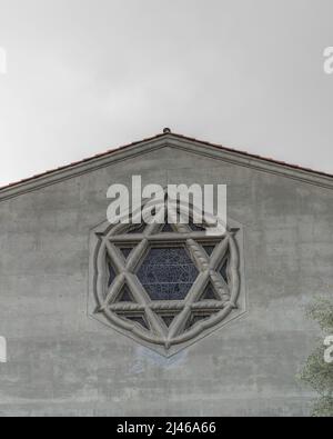 Close up of the Star of David on  a Synagogue. Stock Photo