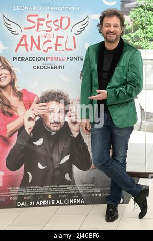 Rome, Italy. 12th Apr, 2022. Leonardo Pieraccioni attends the photocall of the movie Il sesso degli Angeli at Visconti Le Meridien Hotel. Credit: SOPA Images Limited/Alamy Live News Stock Photo