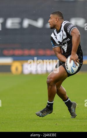 Huddersfield, England - 9th April 2022 - Joe Lovodua (14) of Hull FC. Rugby League Betfred Super Challenge Cup Quarter Finals Huddersfield Giants vs Hull FC at John Smith's Stadium, Huddersfield, UK  Dean Williams Stock Photo