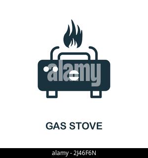 Gas Stove icon. Simple element from kitchen collection. Creative Gas Stove icon for web design, templates, infographics and more Stock Vector